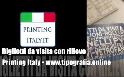 Centro Stampa Tipografia Roma Biglietti da visita a rilievo